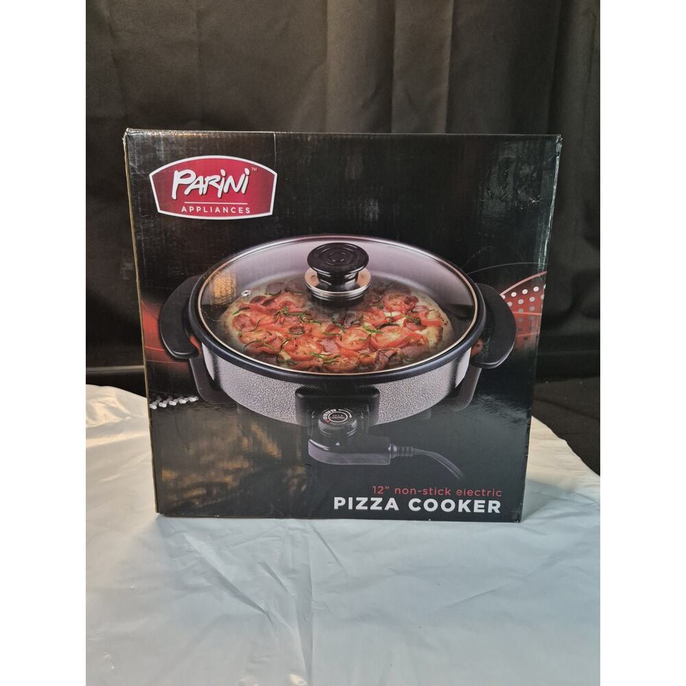 Pizza Cooker Parini 12" Non Stick Electric Variable Temperature,, NEW IN BOX.